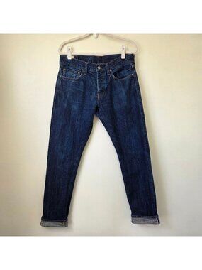 J.Crew Men's 484 Kaihara Denim Dark 33 x 32 Jeans